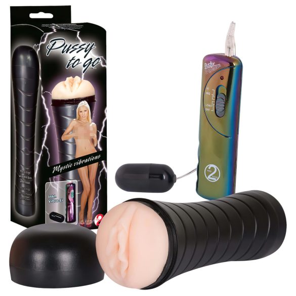 You2Toys Pussy to Go - вибрираща, дискретна, мека вагина
