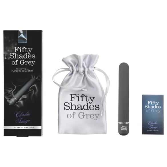Fifty Shades of Grey - вибратор Charlie Tango - мултивибрации - сив
