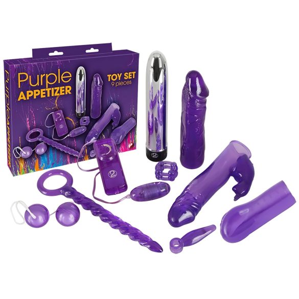 You2Toys - Лилав апетит - вибрационен комплект (9 части)