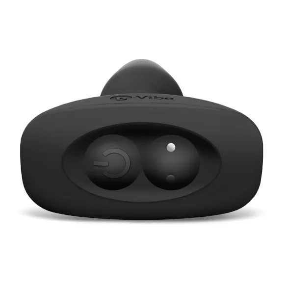 b-Vibe - въртящ се анален вибратор с перли, презареждаем (черен)