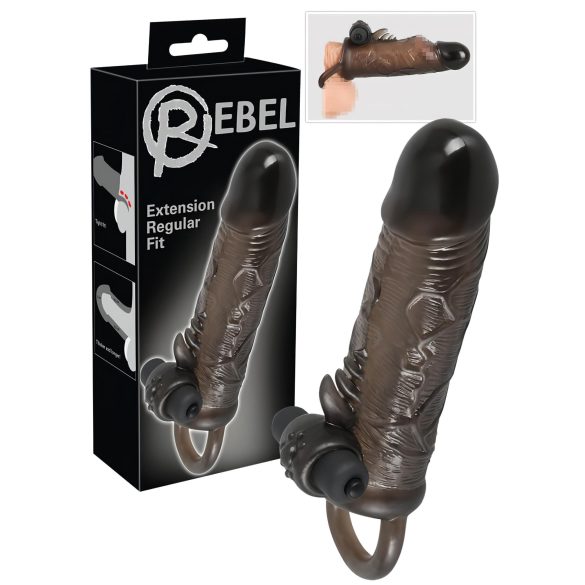 Rebel Regular - вибрационен пенис ръкав (19см)