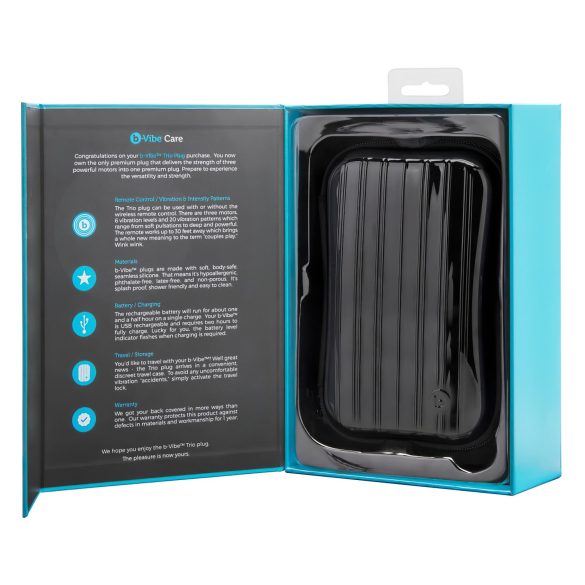 b-Vibe Novice - вибратор за начинаещи анален секс - черен