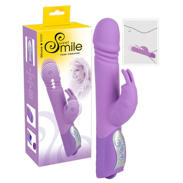 SMILE Push - клиторен вибратор с въртяща ръка (лилав)