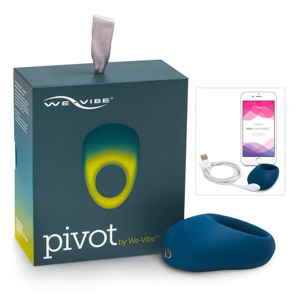 We-Vibe Pivot - акумулаторен, вибриращ пенис пръстен (нощно синьо)