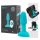 b-Vibe Rimming въртящ анален вибратор с перли (тюркоаз)