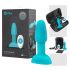b-Vibe Rimming въртящ анален вибратор с перли (тюркоаз)
