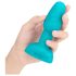 b-Vibe Rimming въртящ анален вибратор с перли (тюркоаз)