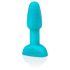 b-Vibe Rimming въртящ анален вибратор с перли (тюркоаз)