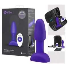   b-Vibe Rimming - въртящ се анален вибратор с мъниста (лилав)
