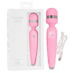   Pillow Talk Cheeky Wand - акумулаторен масажор вибратор (розов)