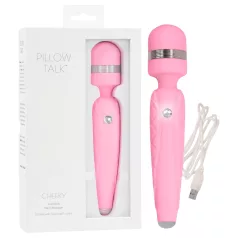   Pillow Talk Cheeky Wand - акумулаторен вибриращ масажор (розов)