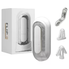   TENGA Flip Zero - вибриращ мастурбатор - бял