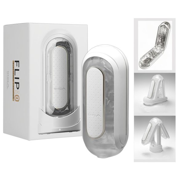 TENGA Flip Zero - вибриращ мастурбатор (бял)