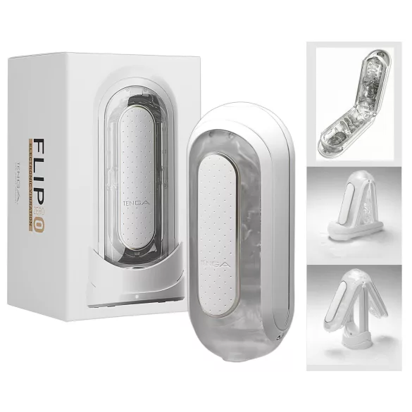 TENGA Flip Zero - вибриращ мастурбатор - бял
