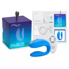   We-Vibe Match - вибратор за двойки - водоустойчив, презареждащ се - син