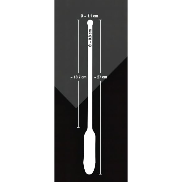 You2Toys DILATOR - силиконов, вибриращ дилатор - черен (8-11мм)