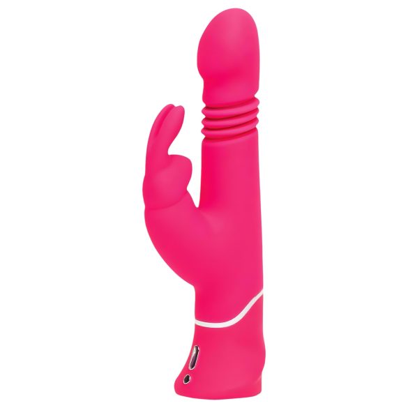 Happyrabbit Thrusting - акумулаторен вибратор с клиторно рамо (розов)