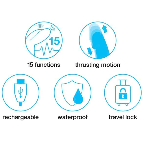 Happyrabbit Thrusting - вибратор с тласъци и клитор стимулатор