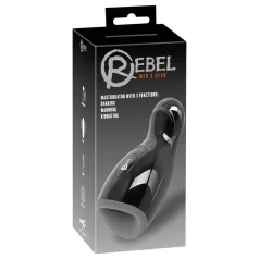   Rebel - мъжки мастурбатор с вибрация и загряване - черен