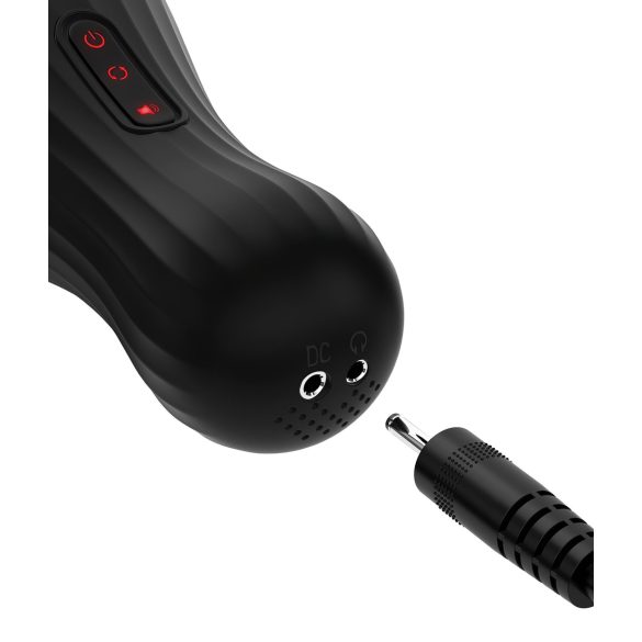 PDX Elite Rotobator - изкуствена вагина (прозрачна-черна)