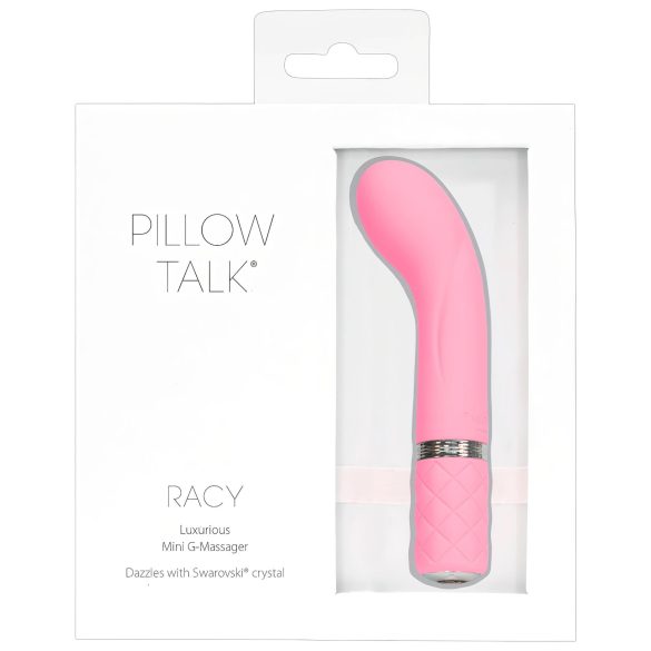 Pillow Talk Racy - акумулаторен, тънък G-точков вибратор (розов)