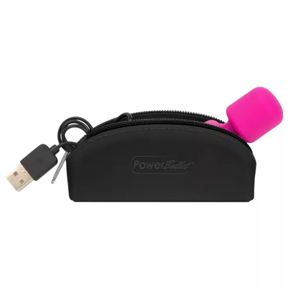 PalmPower Pocket Wand - мини вибратор масажор - розово/черно