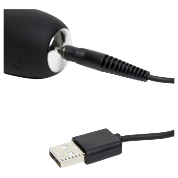 Happyrabbit - вибратор за G-точка - тънък - черен