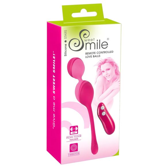 SMILE Любовно яйце с вибрация 82г (розово)