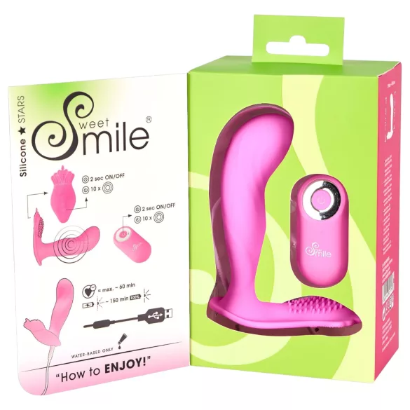 SMILE - вибриращи бикини с дистанционно - акумулаторен - розов