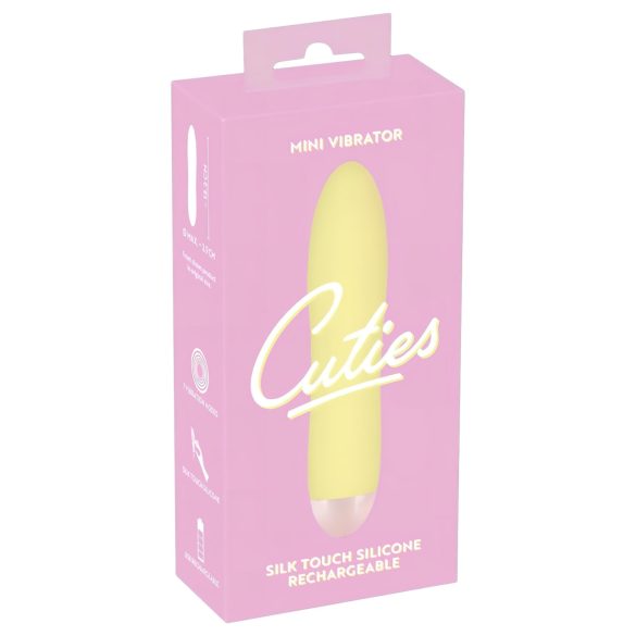 Мини вибратор Cuties в жълто - лек и мощен!