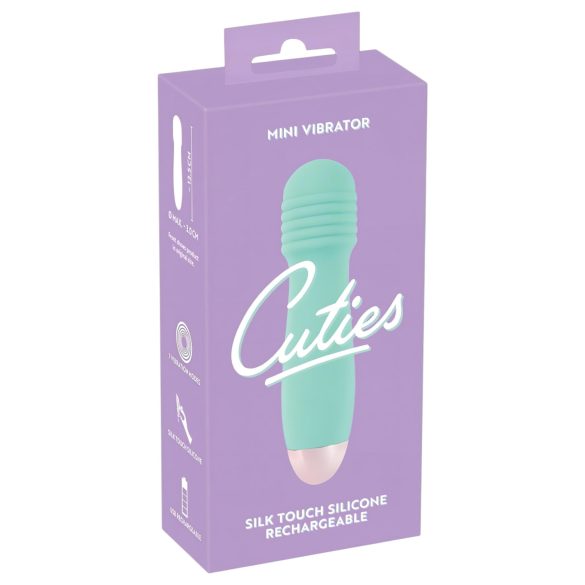 Мини Вълшебна Пръчица Cuties - акумулаторен, мини масажор вибратор (зелен)