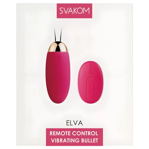 Svakom Elva - вибриращо яйце с дистанционно - акумулаторно - червено