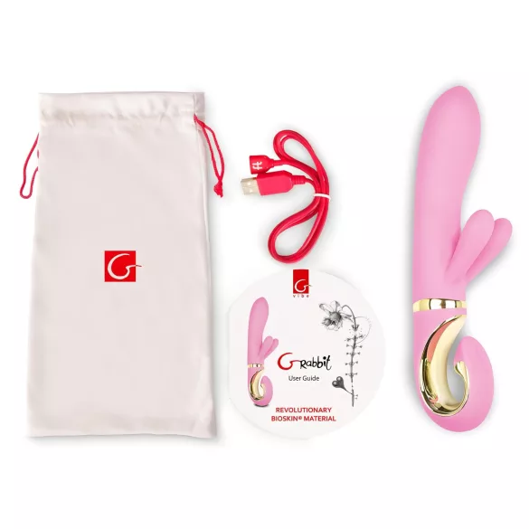 G-Vibe GRabbit - G-точка вибратор с 3 мотора, акумулаторен - розов