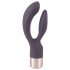 You2Toys Elegant Double - акумулаторен вибратор с клиторна стимулираща ръка (лилав)