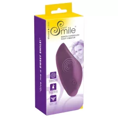   SMILE - вибриращо бельо с клиторен вибратор - акумулаторно, лилаво