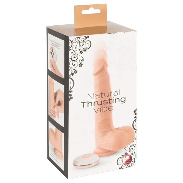 You2Toys - Natural - вибратор с тласкане (натурален)