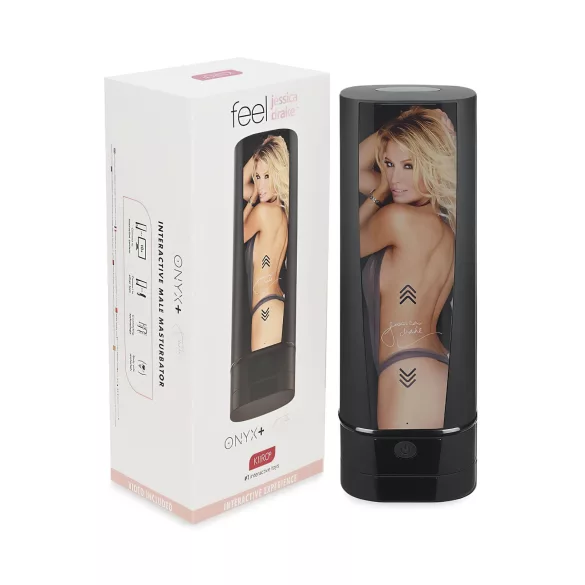 Kiiroo Onyx+ Jessica Drake - интерактивен мастурбатор - черен