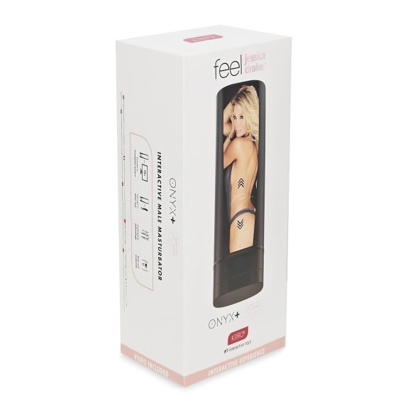 Kiiroo Onyx+ Jessica Drake - интерактивен мастурбатор - черен