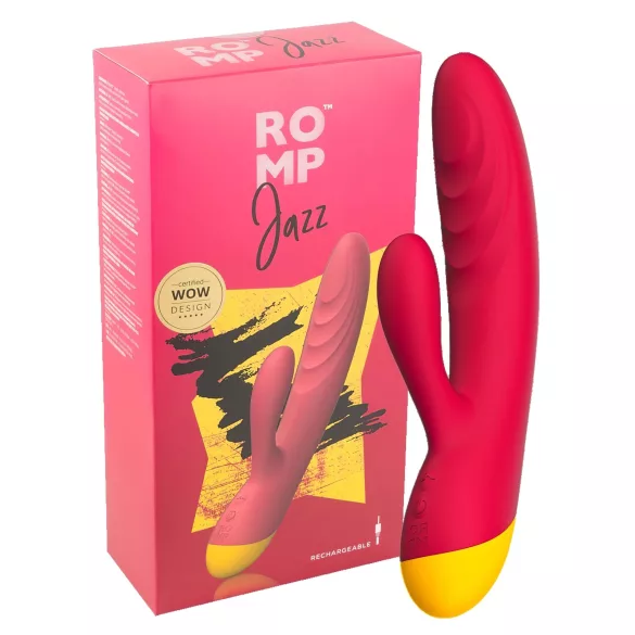 ROMP Jazz - вибратор с клиторен и G-точка стимулатор - водоустойчив, розов