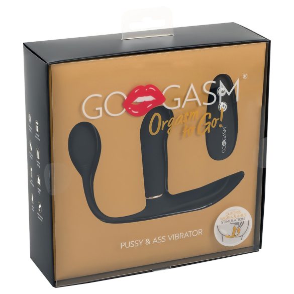 GoGasm Двоен заряд: USB, радио контрол 3-вибратор (черен)