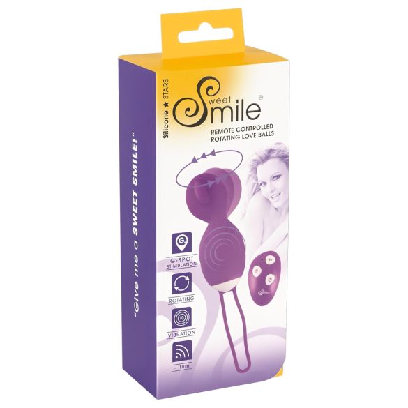 SMILE Любовно яйце - въртящо се вибраторче (лилаво)
