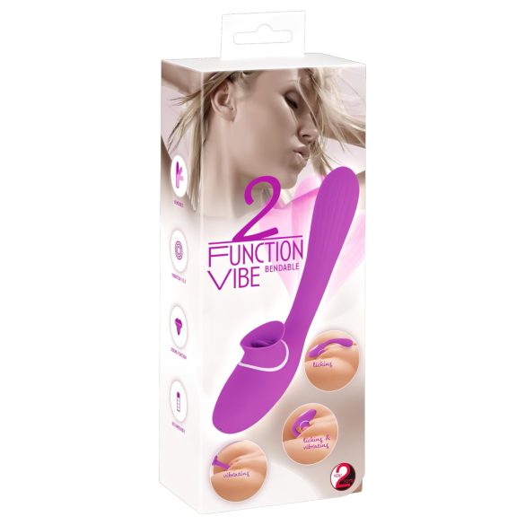 You2Toys 2 в 1 Вибратор с две функции - акумулаторен (лилав)