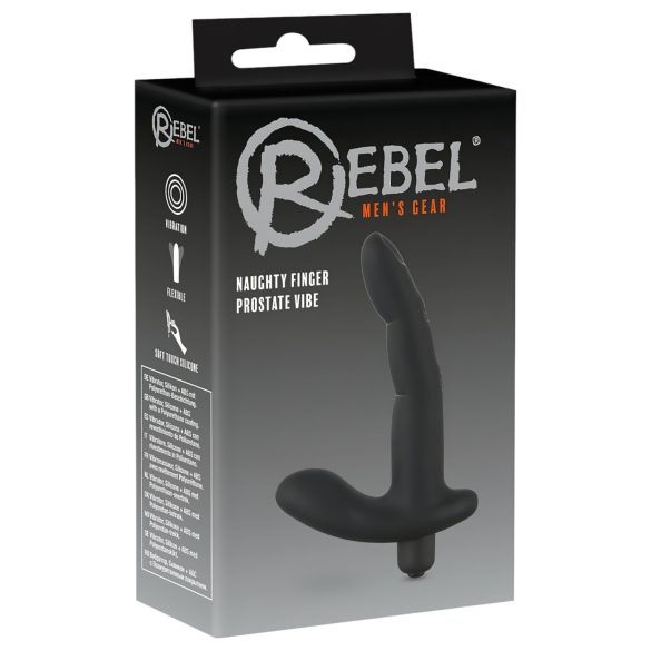 Rebel Naughty Finger - простата вибратор (черен)