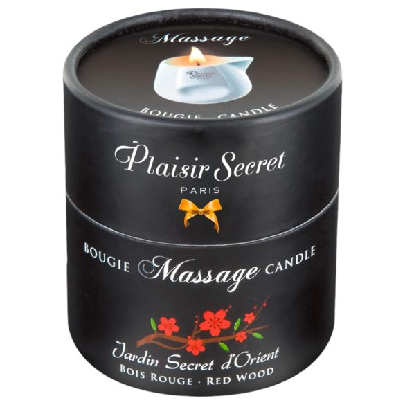 Plaisirs Secrets Червено дърво - масажна свещ (80 мл)
