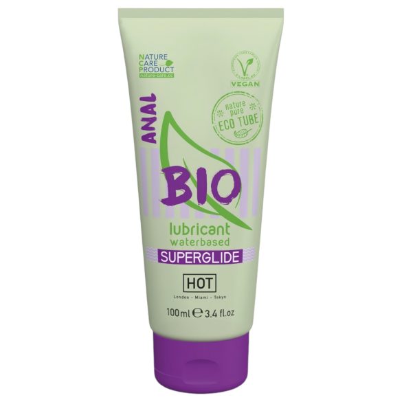HOT BIO Superglide Anal - веган водна база анален лубрикант (100ml)