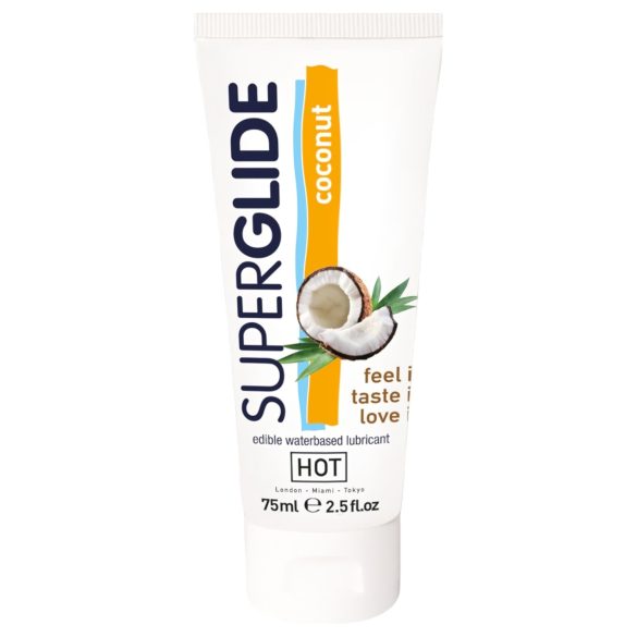 HOT Superglide Кокос - ядлив лубрикант (75 мл)