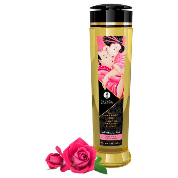 Shunga - масажно олио - роза (240ml)