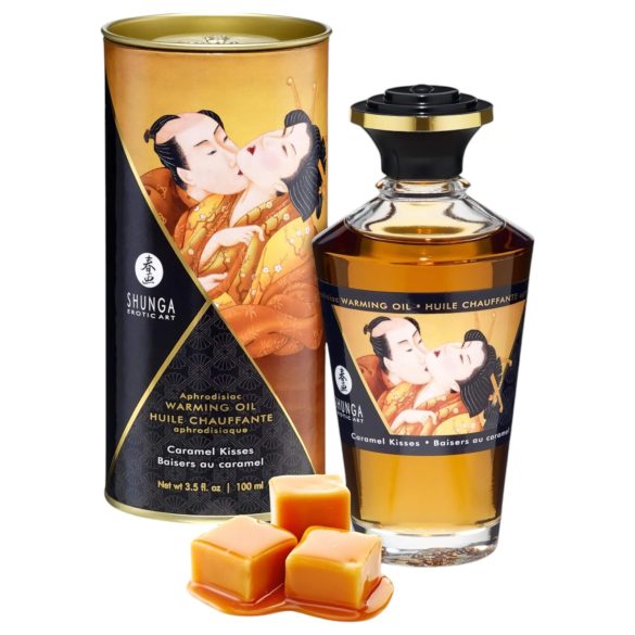 Shunga - затоплящо масажно масло - карамел (100 мл)