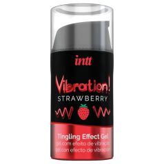   Intt Vibration! - течен вибратор - ягодов аромат - 15 мл