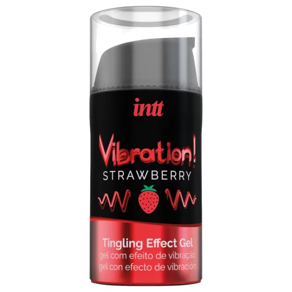 Intt Vibration! - течен вибратор - ягодов аромат - 15 мл